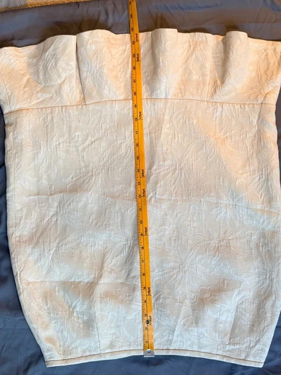 Vtg Isabella Suits 2-Piece Skirt Set Size 12 Cream Jacquard Floral Blazer Ruffle - Picture 13 of 15